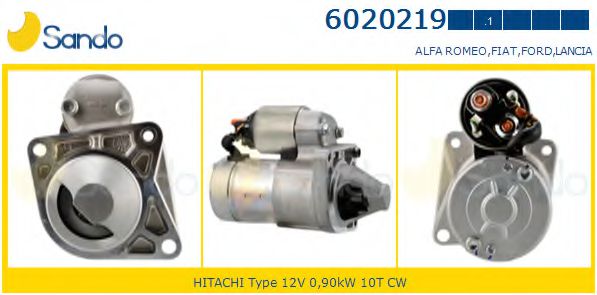 SANDO 6020219.1 Стартер для FIAT DOBLO (Фиат Добло) SANDO 6020219.1 Стартер для FIAT DOBLO (Фиат Добло)