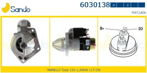 SANDO 6030138.0 Стартер для LADA TOSCANA (Лада Тосcана) SANDO 6030138.0 Стартер для LADA TOSCANA (Лада Тосcана)