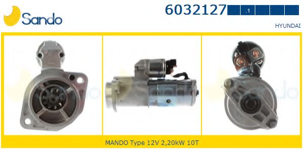 SANDO 6032127.1 Стартер для HYUNDAI ILOAD (Хендай Илоад) SANDO 6032127.1 Стартер для HYUNDAI ILOAD (Хендай Илоад)