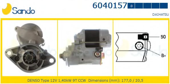 SANDO 6040157.0 Стартер 
