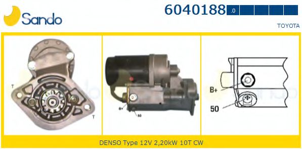 SANDO 6040188.0 Стартер 