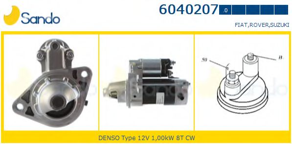 SANDO 6040207.0 Стартер 