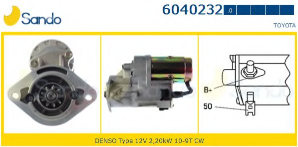SANDO 6040232.0 Стартер 