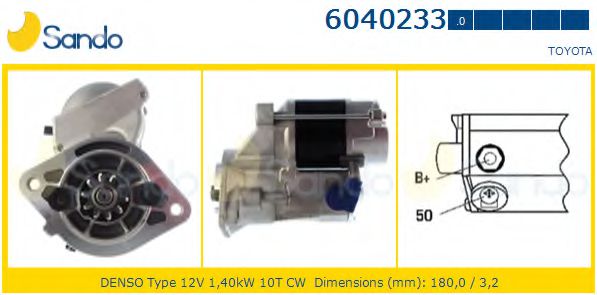 SANDO 6040233.0 Стартер 