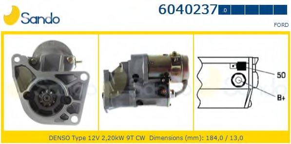 SANDO 6040237.0 Стартер 