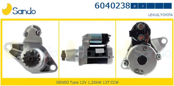 SANDO 6040238.0 Стартер 