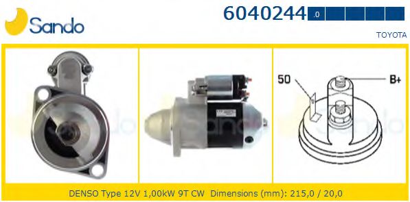 SANDO 6040244.0 Стартер<br >10 1985 