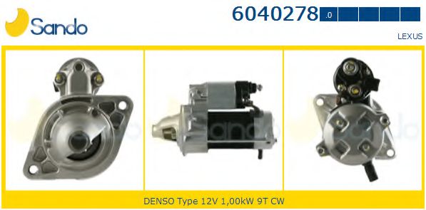SANDO 6040278.0 Стартер<br >1 