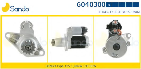 SANDO 6040300.0 Стартер 