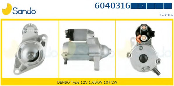 SANDO 6040316.1 Стартер 