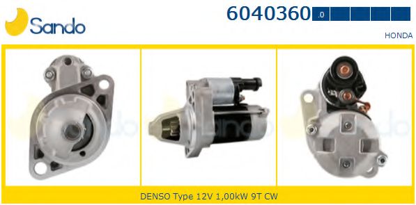 SANDO 6040360.0 Стартер 