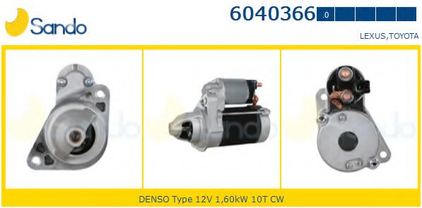 SANDO 6040366.0 Стартер 