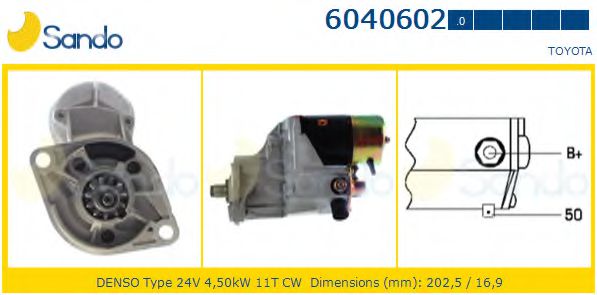 SANDO 6040602.0 Стартер 