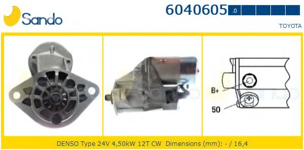 SANDO 6040605.0 Стартер<br >1HD-T 