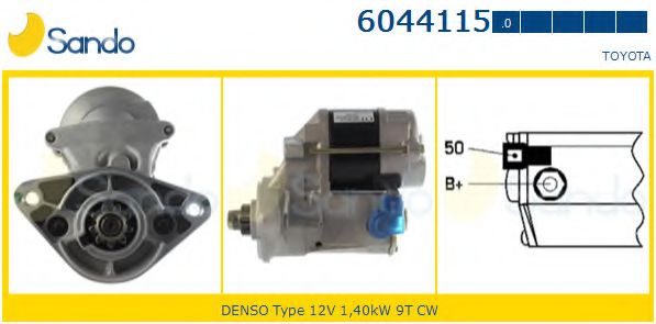 SANDO 6044115.0 Стартер 