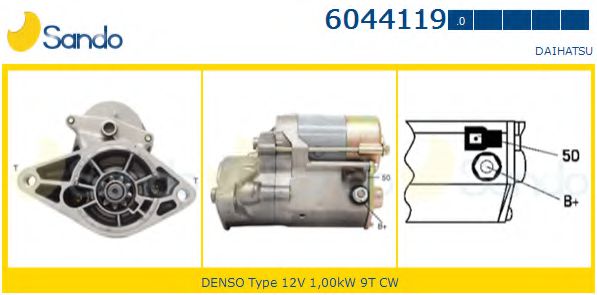 SANDO 6044119.0 Стартер<br >HDC 