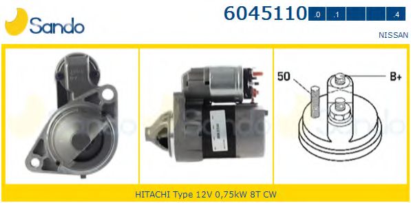 SANDO 6045110.0 Стартер<br >полностью автоматическая коробка передач 