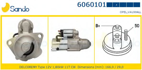 SANDO 6060101.1 Стартер 