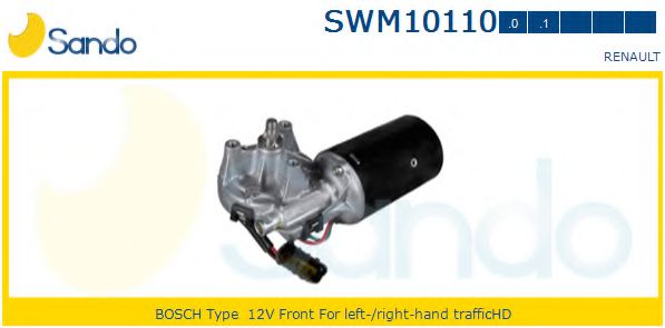 SANDO SWM10110.0 Двигатель стеклоочистителя для RENAULT THALIA I (Рено Тхалиа и) SANDO SWM10110.0 Двигатель стеклоочистителя для RENAULT THALIA I (Рено Тхалиа и)