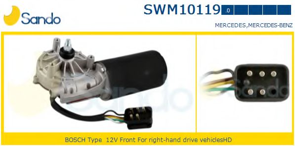 SANDO SWM10119.0 Двигатель стеклоочистителя для MERCEDESBENZ (Мерседес бенц) SANDO SWM10119.0 Двигатель стеклоочистителя для MERCEDESBENZ (Мерседес бенц)