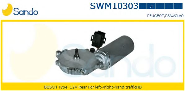 SANDO SWM10303.1 Двигатель стеклоочистителя для VOLVO 850 (Вольво 850) SANDO SWM10303.1 Двигатель стеклоочистителя для VOLVO 850 (Вольво 850)