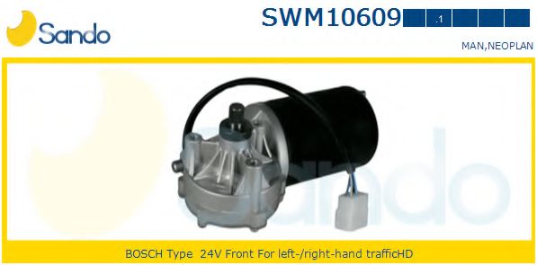 SANDO SWM10609.1 Двигатель стеклоочистителя для MAN NG (Ман Нг) SANDO SWM10609.1 Двигатель стеклоочистителя для MAN NG (Ман Нг)
