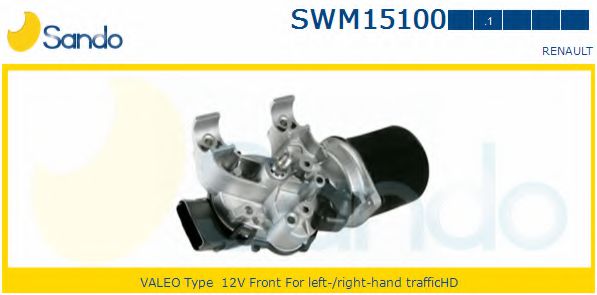 SANDO SWM15100.1 Двигатель стеклоочистителя для RENAULT EURO CLIO III (Рено Эуро клио 3) SANDO SWM15100.1 Двигатель стеклоочистителя для RENAULT EURO CLIO III (Рено Эуро клио 3)