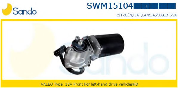 SANDO SWM15104.1 Двигатель стеклоочистителя для PEUGEOT 806 (Пежо 806) SANDO SWM15104.1 Двигатель стеклоочистителя для PEUGEOT 806 (Пежо 806)