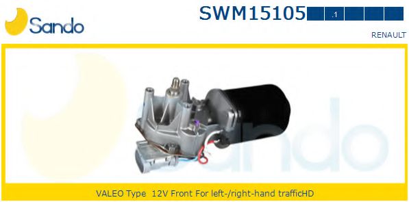 SANDO SWM15105.1 Двигатель стеклоочистителя для RENAULT CLIO I (Рено Cлио и) SANDO SWM15105.1 Двигатель стеклоочистителя для RENAULT CLIO I (Рено Cлио и)