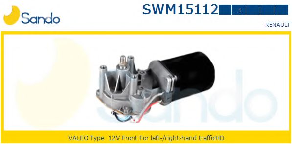SANDO SWM15112.1 Двигатель стеклоочистителя для RENAULT CLIO I (Рено Cлио и) SANDO SWM15112.1 Двигатель стеклоочистителя для RENAULT CLIO I (Рено Cлио и)