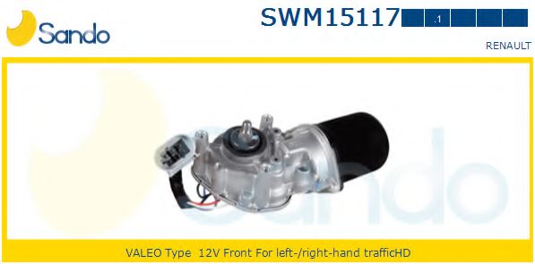 SANDO SWM15117.1 Двигатель стеклоочистителя для RENAULT MASTER II (Рено Мастэр 2) SANDO SWM15117.1 Двигатель стеклоочистителя для RENAULT MASTER II (Рено Мастэр 2)