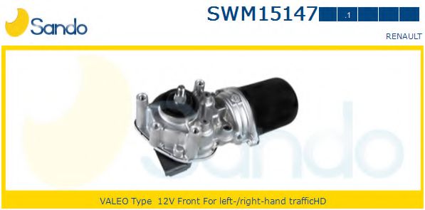 SANDO SWM15147.1 Двигатель стеклоочистителя для RENAULT GRAND SCNIC II (Рено Гранд сценик 2)