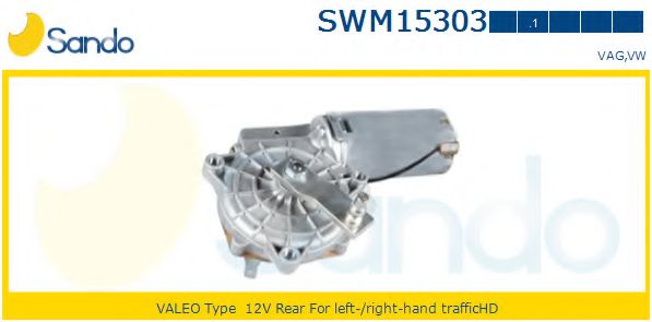 SANDO SWM15303.1 Двигатель стеклоочистителя для VOLKSWAGEN T4 MULTIVAN (Фольксваген Т4 мултиvан) SANDO SWM15303.1 Двигатель стеклоочистителя для VOLKSWAGEN T4 MULTIVAN (Фольксваген Т4 мултиvан)