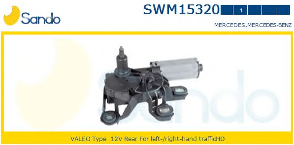 SANDO SWM15320.1 Двигатель стеклоочистителя для MERCEDES-BENZ VITO / MIXTO (Мэрcэдэс-бэнз Вито / миxто) SANDO SWM15320.1 Двигатель стеклоочистителя для MERCEDES-BENZ VITO / MIXTO (Мэрcэдэс-бэнз Вито / миxто)