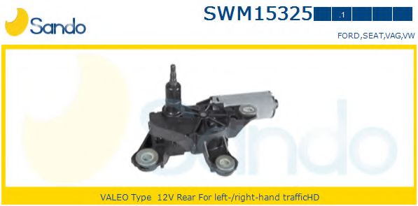 SANDO SWM15325.1 Двигатель стеклоочистителя для VOLKSWAGEN SHARAN (Фольксваген Шаран) SANDO SWM15325.1 Двигатель стеклоочистителя для VOLKSWAGEN SHARAN (Фольксваген Шаран)