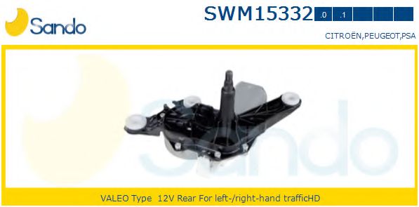 SANDO SWM15332.0 Двигатель стеклоочистителя для CITROËN XSARA PICASSO (CитроËн Ксара пикассо) SANDO SWM15332.0 Двигатель стеклоочистителя для CITROËN XSARA PICASSO (CитроËн Ксара пикассо)