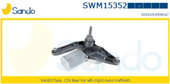 SANDO SWM15352.1 Двигатель стеклоочистителя для RENAULT THALIA I (Рено Тхалиа и) SANDO SWM15352.1 Двигатель стеклоочистителя для RENAULT THALIA I (Рено Тхалиа и)