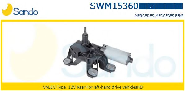 SANDO SWM15360.1 Двигатель стеклоочистителя для MERCEDES-BENZ VITO / MIXTO (Мэрcэдэс-бэнз Вито / миxто) SANDO SWM15360.1 Двигатель стеклоочистителя для MERCEDES-BENZ VITO / MIXTO (Мэрcэдэс-бэнз Вито / миxто)
