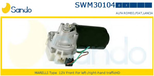 SANDO SWM30104.0 Двигатель стеклоочистителя для FIAT TEMPRA (Фиат Тэмпра) SANDO SWM30104.0 Двигатель стеклоочистителя для FIAT TEMPRA (Фиат Тэмпра)