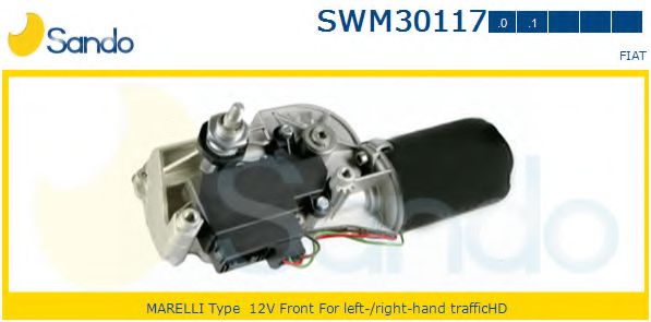 SANDO SWM30117.0 Двигатель стеклоочистителя для FIAT UNO (Фиат Уно) SANDO SWM30117.0 Двигатель стеклоочистителя для FIAT UNO (Фиат Уно)