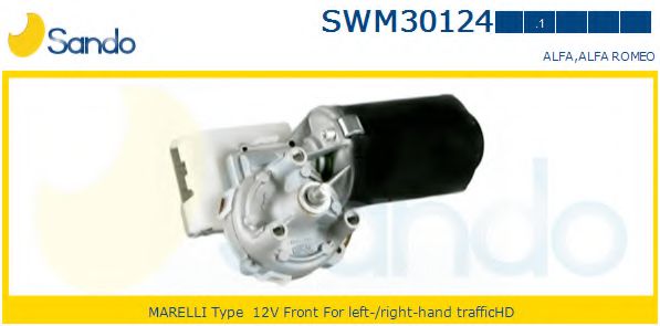 SANDO SWM30124.1 Двигатель стеклоочистителя для ALFA ROMEO 156 (Альфа ромео 156) SANDO SWM30124.1 Двигатель стеклоочистителя для ALFA ROMEO 156 (Альфа ромео 156)