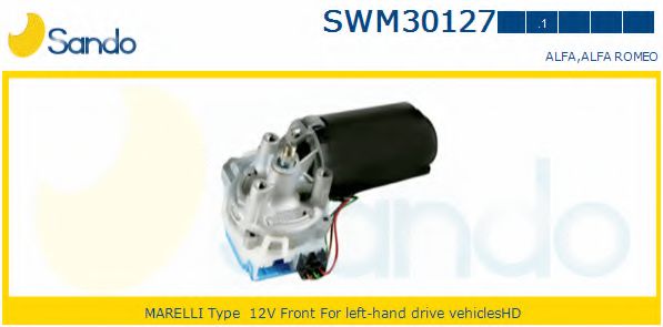 SANDO SWM30127.1 Двигатель стеклоочистителя для ALFA ROMEO 145 (Альфа ромео 145) SANDO SWM30127.1 Двигатель стеклоочистителя для ALFA ROMEO 145 (Альфа ромео 145)