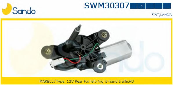 SANDO SWM30307.1 Двигатель стеклоочистителя для LANCIA MUSA (Лансиа/лянча Муса) SANDO SWM30307.1 Двигатель стеклоочистителя для LANCIA MUSA (Лансиа/лянча Муса)