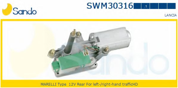 SANDO SWM30316.1 Двигатель стеклоочистителя для LANCIA LYBRA SW (Лансиа/лянча Либра св) SANDO SWM30316.1 Двигатель стеклоочистителя для LANCIA LYBRA SW (Лансиа/лянча Либра св)