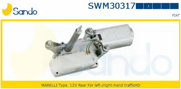 SANDO SWM30317.1 Двигатель стеклоочистителя для FIAT SEICENTO / 600 (Фиат Сэиcэнто / 600) SANDO SWM30317.1 Двигатель стеклоочистителя для FIAT SEICENTO / 600 (Фиат Сэиcэнто / 600)
