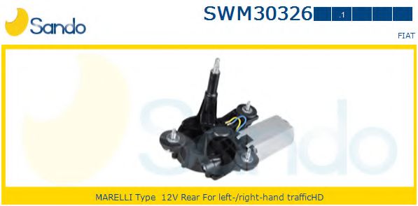 SANDO SWM30326.1 Двигатель стеклоочистителя для FIAT 500 C (Фиат 500 c) SANDO SWM30326.1 Двигатель стеклоочистителя для FIAT 500 C (Фиат 500 c)