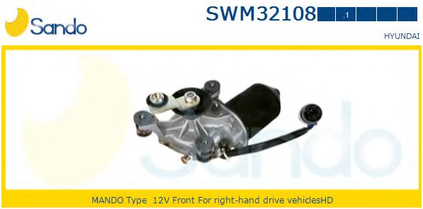 SANDO SWM32108.1 Двигатель стеклоочистителя для HYUNDAI EXCEL (Хендай Эxcэл) SANDO SWM32108.1 Двигатель стеклоочистителя для HYUNDAI EXCEL (Хендай Эxcэл)