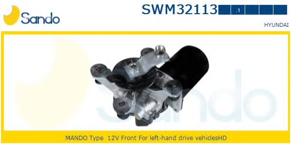 SANDO SWM32113.1 Двигатель стеклоочистителя для HYUNDAI TERRACAN (Хендай Теракан) SANDO SWM32113.1 Двигатель стеклоочистителя для HYUNDAI TERRACAN (Хендай Теракан)