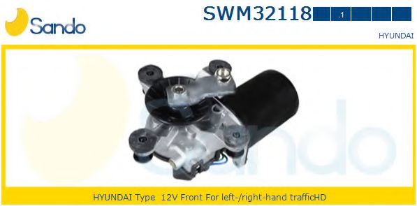 SANDO SWM32118.1 Двигатель стеклоочистителя для HYUNDAI SONATA III (Хендай Соната 3) SANDO SWM32118.1 Двигатель стеклоочистителя для HYUNDAI SONATA III (Хендай Соната 3)