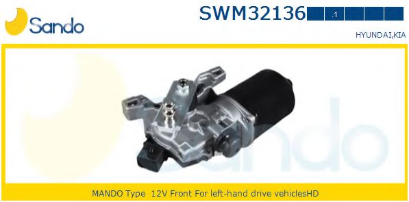 SANDO SWM32136.1 Двигатель стеклоочистителя для KIA OPTIMA (Киа Оптима) SANDO SWM32136.1 Двигатель стеклоочистителя для KIA OPTIMA (Киа Оптима)